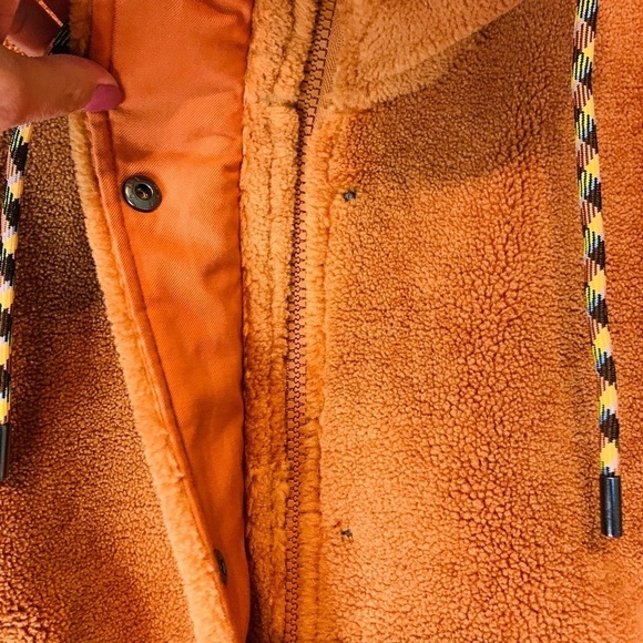 Elodie Women’s Fleece Burnt Orange  Zip Front Jacket NWOT SZ Small - Picture 6 of 9